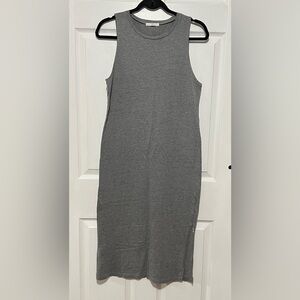 💗 Vans - Women’s Sleeveless Grey Midi Skater Dress